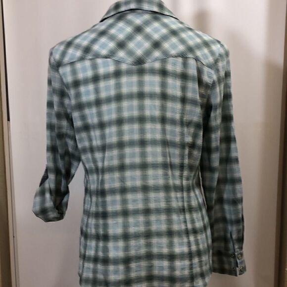 a.n.a. country western style long sleeve blouse - Picture 7 of 8